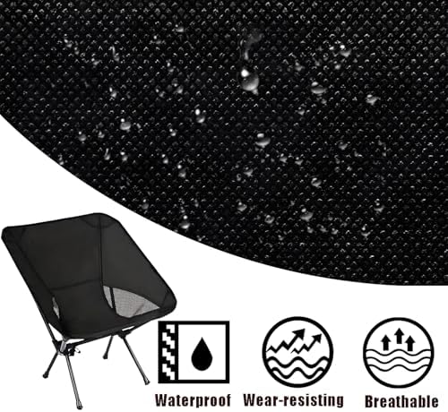 Folding Camping Chair Portable Ultralight Chairs, Compact Lightweight Camping Chair with Carry Bag, Sturdy Outdoor Folding Chairs for Travel, Hiking, Camp, Fishing - Image 6