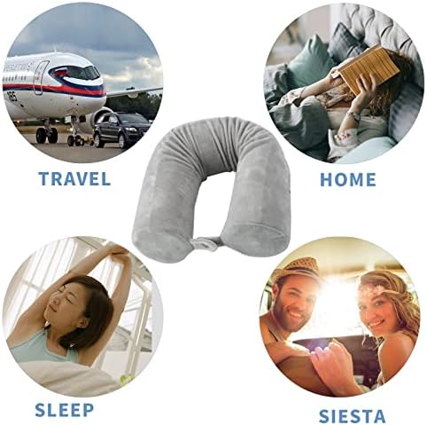Travel Pillow-Memory Foam Neck Pillow Support Pillow,Super Soft and Comfortable, for Airplane, Train or Car,Camping,Sleeping,Twist Roll Pillow Support to The Head,Waist and Leg - Image 4