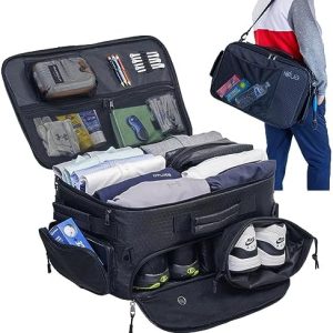 ENPI Golf Accessory Organiser and Travel Bag - Car Storage for Golf Accessories, Men's Golf Gear, Locker & Shoe Organiser - Ideal for Golf Enthusiasts and Gifts