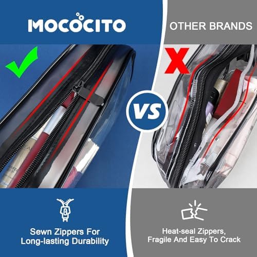 Toiletry Bag Women & Men | Clear Toiletry Bag |Toiletry Bag Set with 8 Bottles(max.3.4oz/100ml) 1 Flight Security Liquid Bag| Approved by EU & UK Luggage Rules - Image 4