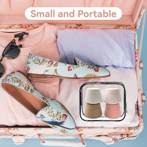 4 PCS Silicone Travel Pots for Toiletries, 30ml Travel Bottles for Toiletries, Reusable Travel Toiletries, Leakproof Travel Containers with Transparent Bag for Cosmetics Shampoos - Image 5