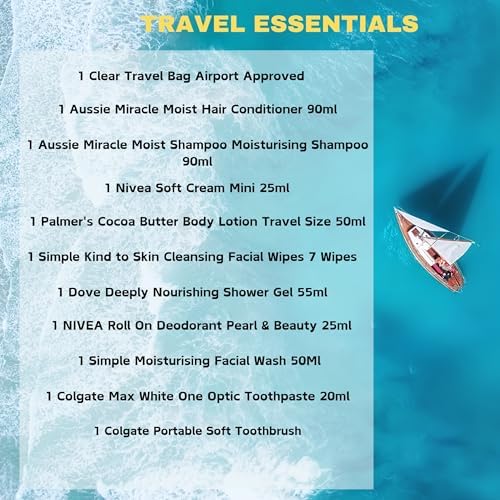 Travel Toiletries Set for Women | Mini Toiletries | Travel Size Toiletries Women Kit For Holidays, Vacation, Hospital, Maternity with Hubsidia Airport Security Approved Liquids Bag - Image 2