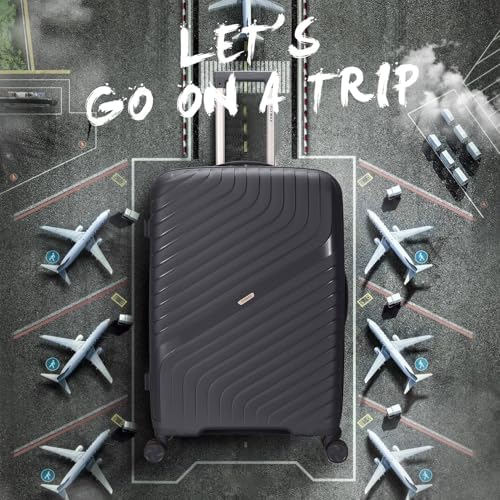 24" Medium Suitcase Luggage Suitcase 4 Wheel Lightweight Medium Size 15kg - 20kg Travel Case Hardshell ABS Check in with Combinaton Lock - Image 6
