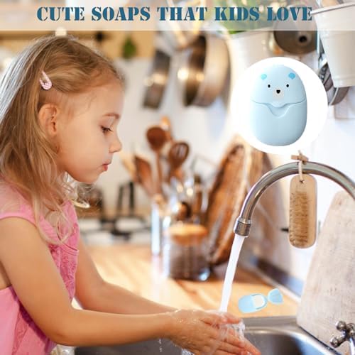 Travel Soap Sheets Portable Soap Flakes Box Backpacking Essentials Disposable Travel Wash Hand Foaming Soap On The Go Camping Accessories Hiking Eco Friendly Cleaning Products - Image 3
