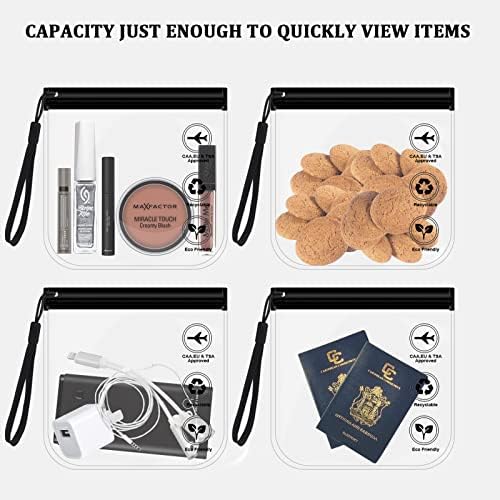 Clear Travel Toiletry Bags, Airport Security Liquids Bags for Toiletries 20x20cm TSA Approved,Travel Accessories Makeup Holiday Essentials Luggage for Men Women - Image 4