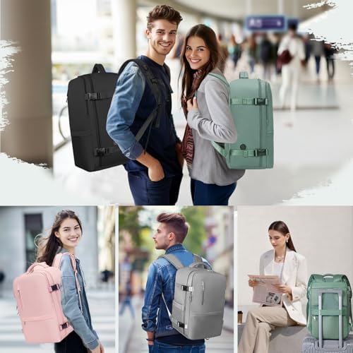 for Ryanair Cabin Bags 40x20x25 Underseat Travel Backpack Cabin Size for Mens Womens Hand Luggage Carry-Ons Laptop Backpack for Men Under Seat Flight Bag, with Chest Strap - Image 8