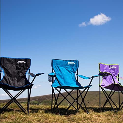 just be... Folding Camping Chair for Adults and for Kids Lightweight Foldable Chair Suitable for Outdoors. Chairs for the Beach, Lawn, Camp, Fishing Trip and Garden - Image 2