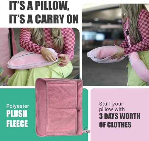 Take OFF Luggage Travel Pillow Blanket Black - Image 6