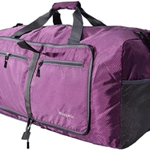 60L Foldable Travel Duffle Bags for Men Women Large Holdall Waterproof Overnight Weekend Bags for Gym Luggage