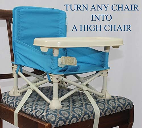 Baby Booster Seat + Tray | Folding Travel Chair | Camping, Picnics, Grandma?s | Travel High Chair - Image 5