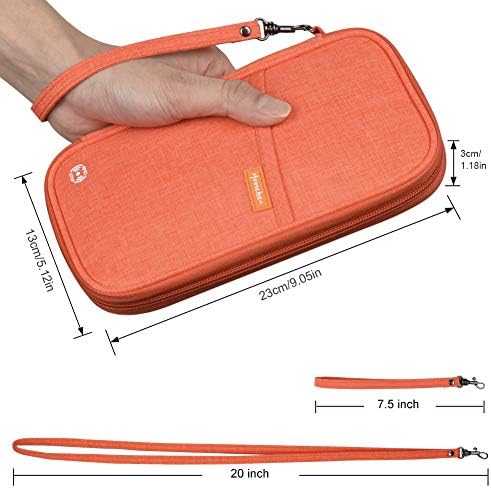RFID Blocking Family Passport Wallet Holder Waterproof, Travel Document Organizer Credit Card Clutch Bag for Men Women - Image 2