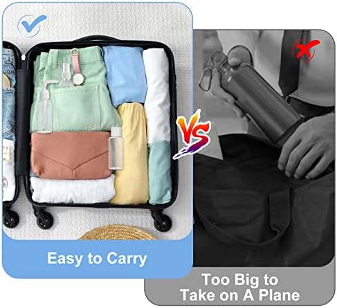 flintronic 6Pack Transparent Travel Bottles, 80ML Refillable Travel Bottles, Travel Bottles Set for Toiletries Shampoo Cosmetic Liquid with 2*Cream Box,2*Dropper,2*Funnel,2*Sheet Label,1*Brush - Image 5