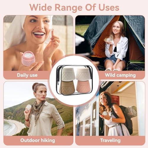 4 PCS Silicone Travel Pots for Toiletries, 30ml Travel Bottles for Toiletries, Reusable Travel Toiletries, Leakproof Travel Containers with Transparent Bag for Cosmetics Shampoos - Image 7