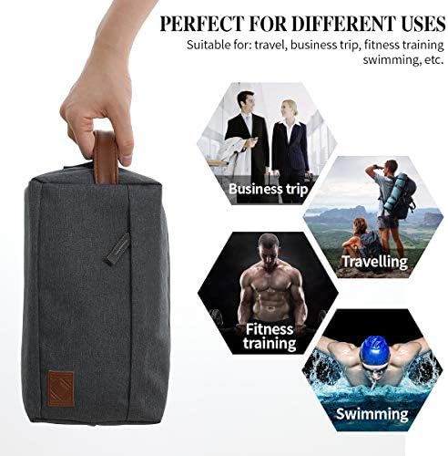 KK Water - Resistant Hanging Toiletry Travel Bag – Spacious Blue Gym, Shaving, Make Up Bag for Men & Women - Image 6