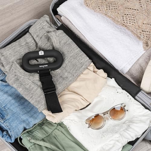 Salter 9500 BKDCTMEU16 Digital Luggage Scale - Suitcase Weighing Scales, Carry On Baggage Weight, Easy Grip Handle, 40kg / 88 lbs Capacity, Secure Clip Fastening, Lightweight, Includes Battery - Image 5