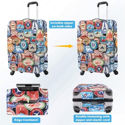 Kaket Suitcase Cover, Elastic Luggage Cover for 18-28Inch Luggage, Travel Suitcase Covers, Dustproof & Scratchproof Luggage Protector - Image 2