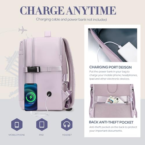 for Ryanair Cabin Bags 40x20x25 Underseat Cabin Bag, Small Travel Backpack Cabin Size Carry on Bag for Airplanes Multiple Pockets Comfort Airback Backpack 20L Cabin Size for Men and Women - Image 4