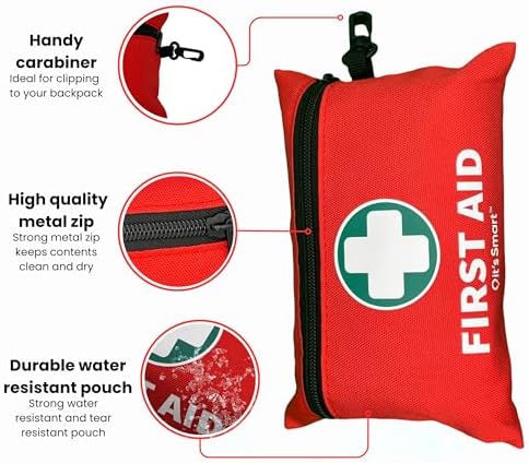 it's Smart Premium First Aid Kit 110 Pieces - for Travel Essentials, Hiking, Home, Camping and Car - Includes Emergency Blanket, Plasters, Bandages, Eyewash and Other First Aid Essentials - Red - Image 4