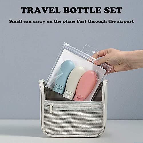 DDUP 3 Pcs Travel Bottles Set,60ML Travel Bottles & Containers,Small Mini Empty Plastic Squeeze Bottles for Travel Toiletries,Shampoo and Conditioner with Storage Bag(Multicolor) - Image 4