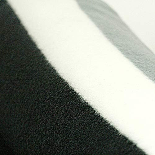 AA Travel Fleece Blanket AA3423 - 100% Lightweight Polyester 150cm x 120cm Black White Grey Stripes - Image 5