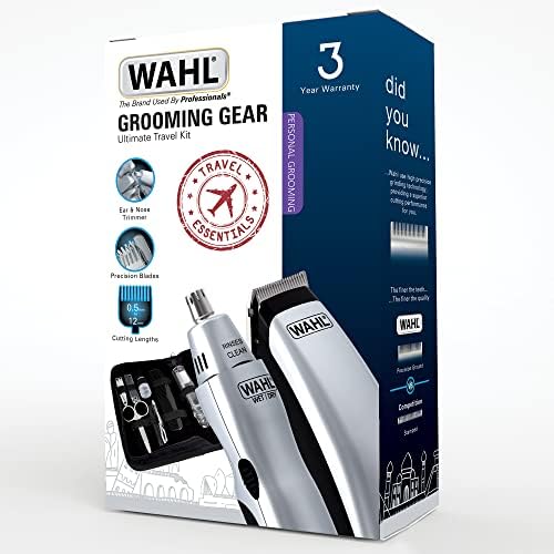 Wahl Grooming Gear Ultimate Travel Kit, Beard Trimmer for Men, Travel Set, Hair Trimmers for Men, Nose Hair Trimmer, Stubble Trimmers, Male Grooming, Travel Set - Image 4