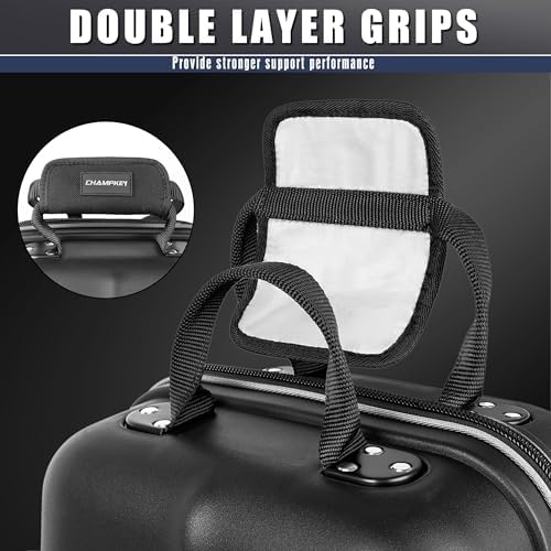 CHAMPKEY 4.0 High Performance Golf Travel Bag with Sturdy Plastic Hard Case Top - 1680D Premium Oxford Fabric Golf Travel Cover - Image 4