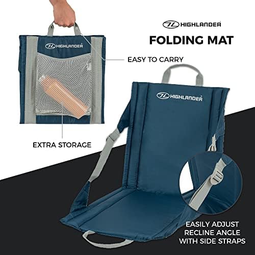 Highlander Outdoor Sit Mat - Portable Seat - Lightweight with Back Support - Perfect as a Picnic Chair, Stadium Seat, Beach Chair, or Festival Chair - Image 4