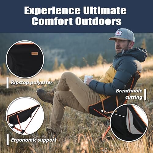 TREKOLOGY Ultra Lightweight Compact Portable Chairs for Adults for Outdoor, Garden, Picnic, Camping Fishing Folding Chair - Image 5