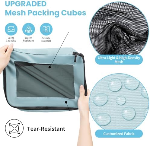Packing Cubes for Suitcase 8 Set, Lightweight Luggage Packing Organizers Packing Cubes for Travel Accessories - Image 3