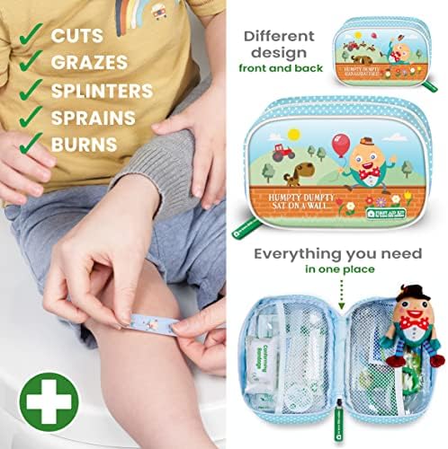 Baby First Aid Kit - 62 Pieces of Essential Medical Grade Supplies for Kids, Family, Home, Car and Travel - Includes Distractor and Reward Stickers. 100% Vegan - Image 8