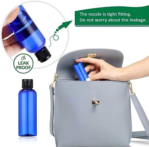 6PCS 50ML Plastic Travel Bottles with Flip Cap Empty Squeeze Bottles Refillable Travel Container with Funnel & Label TSA Approved for Liquids Lotion Toiletries Cosmetic (Transparent) - Image 5