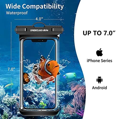 UNBREAKcable Waterproof Phone Case, 2-Pack IPX8 Universal Waterproof Phone Pouch Dry Bag for iPhone 16 15 14 13 12 11 Pro Max XR X XS SE 2022 Samsung S24 S23 S22 S21 Ultra Huawei P70 Mate 70 up to 7" - Image 5