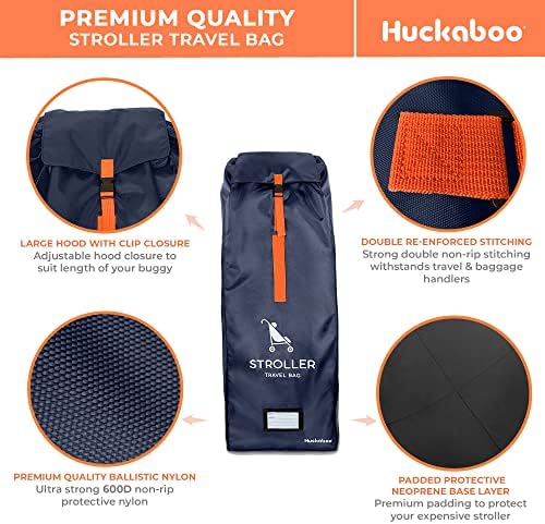 Stroller Travel Bag - Umbrella Stroller Buggy Travel Bag for Airplane, Navy - Image 6