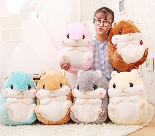 Cuddly Plush Stuffed Hamster Pillow with Comfortable Blanket of 100cm x 170cm, Light Brown - Image 8