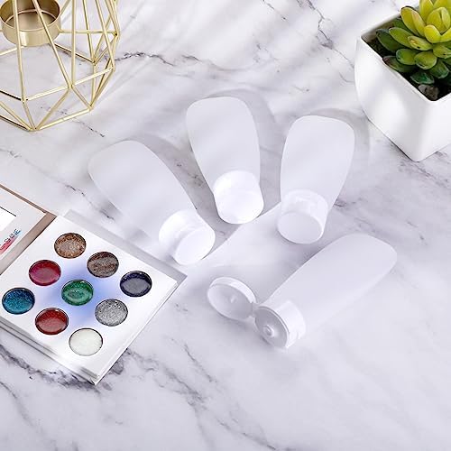 Thinp 4 Pack Travel Bottles for Toiletries, 60ml Portable Leak Proof Travel Containers for Toiletries Travel Toiletry Bottles Refillable Squeeze Bottles for Shampoo Body Lotion Bath Shower Gel - Image 7