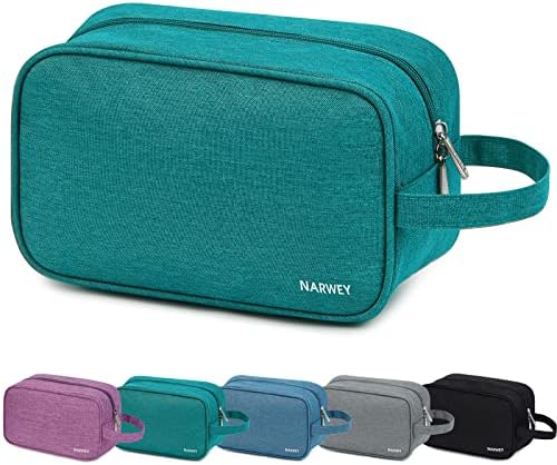 Travel Toiletry Wash Bag for Women Traveling Dopp Kit Makeup Bag Organizer for Toiletries Accessories Cosmetics (Teal)