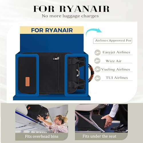 Designed for Ryanair Cabin Bags 40x20x25 Underseat Hand Luggage Bag Carry on Travel Backpack Cabin Size Small Under Seat Cabin Bag Flight Rucksack for Women Backpacks for Ryan Air Case - Image 2