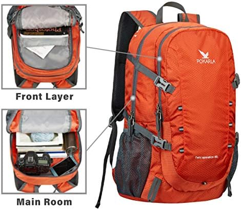 POKARLA 40L Foldable Rucksack Travel Hiking Folding Outdoor Backpack - Image 3