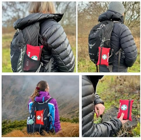 it's Smart Premium First Aid Kit 110 Pieces - for Travel Essentials, Hiking, Home, Camping and Car - Includes Emergency Blanket, Plasters, Bandages, Eyewash and Other First Aid Essentials - Red - Image 3