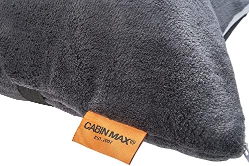 Cabin Max 2 in1 Travel Blanket and Pillow Set - Warm Blanket and Inflatable Pillow in One - Space Saving & Ideal as Airplane and Car Travel Accessory - Travel Must Have… - Image 3