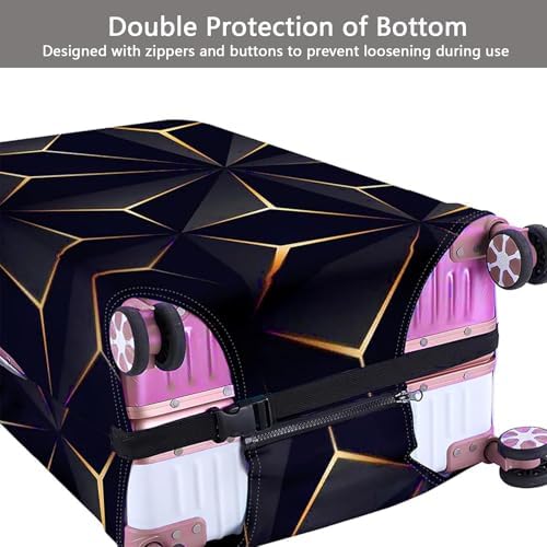 Anseom Travel Luggage Cover Elastic Suitcase Covers Travel Trolley Case Cover Anti-Scratch Travel Suitcase Protector Washable Luggage Covers Trolley Case Protective Cover for 18-32 Inch Luggage - Image 4