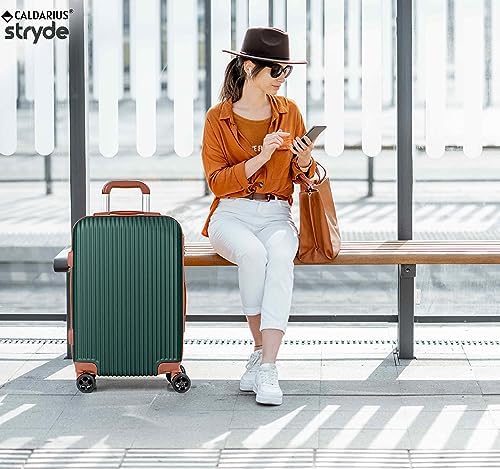 Medium Luggage | Durable Suitcases | Lightweight & Secure with Combination Lock | Smooth 4 Dual Spinner Wheels | Ideal Travel Bag & Luggage Sets (Dark Green, Medium 24'') - Image 5