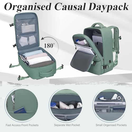 for Ryanair Cabin Bags 40x20x25 Underseat Travel Backpack Cabin Size for Mens Womens Hand Luggage Carry-Ons Laptop Backpack for Men Under Seat Flight Bag, with Chest Strap - Image 6