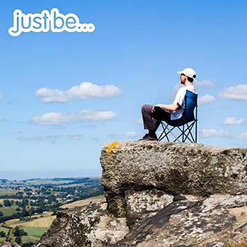 just be... Folding Camping Chair for Adults and for Kids Lightweight Foldable Chair Suitable for Outdoors. Chairs for the Beach, Lawn, Camp, Fishing Trip and Garden - Image 5