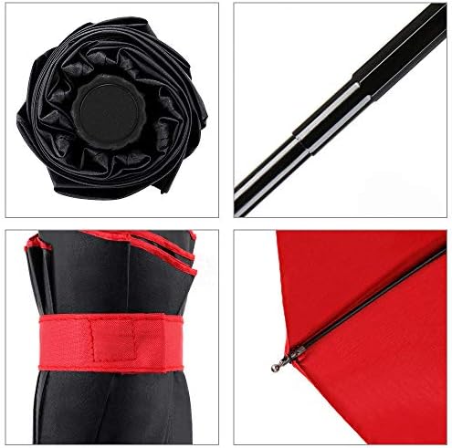 YumSur Compact Umbrella - Travel Folding Umbrella Fast Drying, Windproof Reinforced Frame, Automatic Open & Close, Double Canopy, Lightweight 10 Ribs Umbrella for Men, Women, Children - Image 5