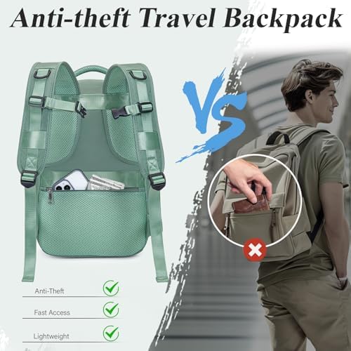 for Ryanair Cabin Bags 40x20x25 Underseat Travel Backpack Cabin Size for Mens Womens Hand Luggage Carry-Ons Laptop Backpack for Men Under Seat Flight Bag, with Chest Strap - Image 4