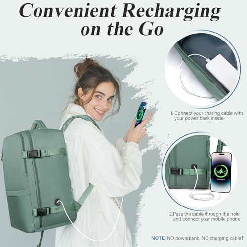 for Ryanair Cabin Bags 40x20x25 Underseat Travel Backpack Cabin Size for Mens Womens Hand Luggage Carry-Ons Laptop Backpack for Men Under Seat Flight Bag, with Chest Strap - Image 5