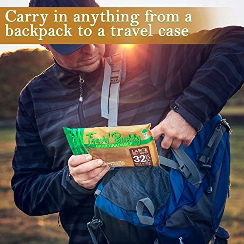 Large Body Wet Wipes Biodegradable - No Rinse Bath Or Shower Bamboo Wipe - Gym, Travel, Camping, Backpacking, Hiking, Pets, Festival Essentials/Accessories, 32 Wipes(8"X12"/20X30CM) - Image 4
