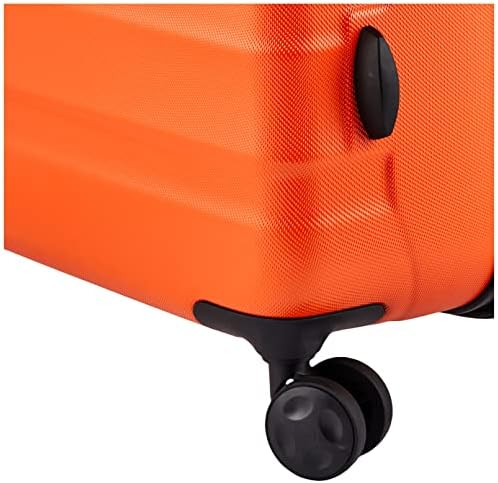 Amazon Basics Hardside Luggage ABS Hard-Shell Spinner/Suitcase with 4 Wheels, 78 cm, Burnt Orange - Image 4