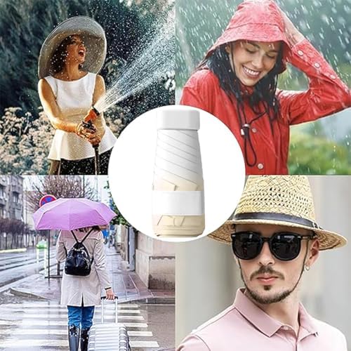 UV Umbrella For Sun Protection Spf Upf 50, Sun Umbrella Uv Protection Personal, 6 Ribs Sun Umbrellas For Rain, Portable Pocket Umbrella Small, Compact Umbrella For Travel School Daily Life - Image 8